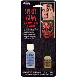 Fun World Spirit Gum Adhesive and Remover Costume Makeup Accessory, -Multi, Standard