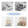 LUXIAOBAO 4 Pcs Hanging Storage Mesh Bags Pulling resistance Storage