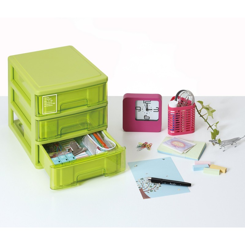 SANKO PLASTIC Small Storage Shelf, 3 Tiers, Silk, Width 7.2