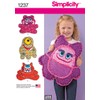 Simplicity Sewing Pattern 1237: Rag Quilted Monster Pillows, Size OS