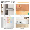 4 PCS Wall Bumper Guards Clear Furniture Bumpers Silicone Rubber