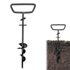 BOOSHMall Ancoraggio a terra per cani, antiruggine, fino a 100 kg, senza bordi taglienti, per spiaggia, campeggio, prato e cortile