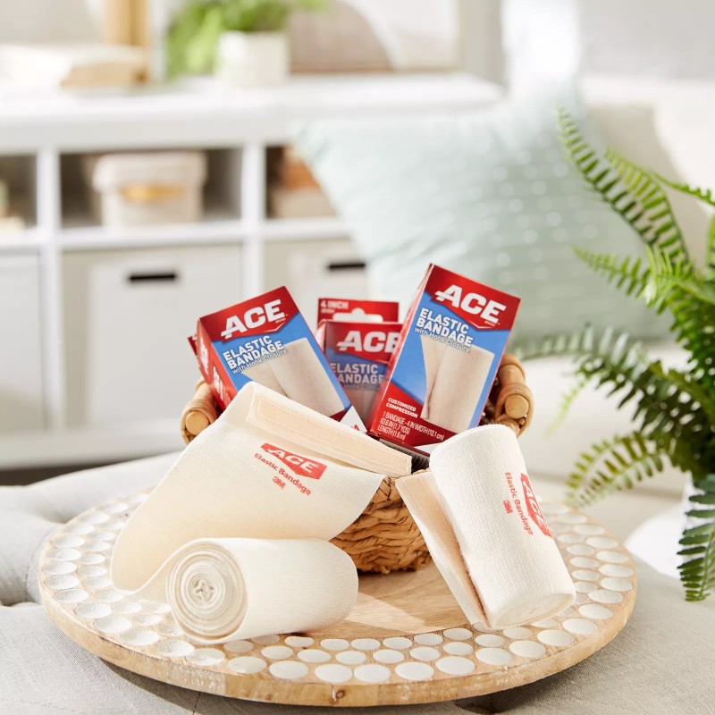 3M ACE Elastic Bandage Beige NonSterile 4 Inch X 5.3