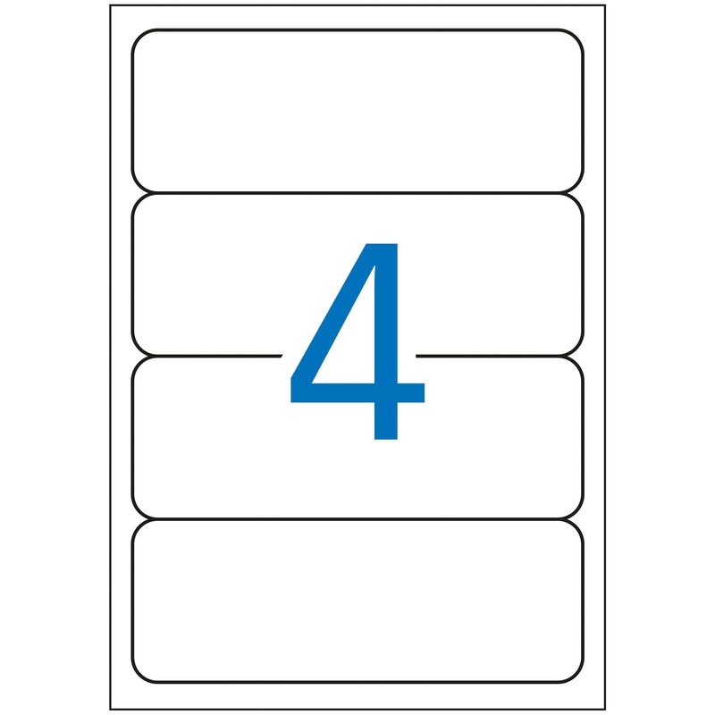 APLI 12920 Archival Labels 190 x 61 mm 10 Sheets