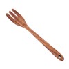 Smooth Wooden Kitchen Utensil Handle Fork Versatile Mixing Fork for