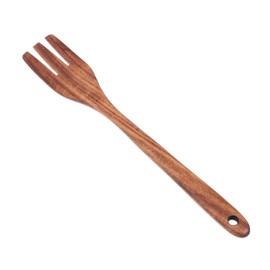 Smooth Wooden Kitchen Utensil Handle Fork Versatile Mixing Fork for Cooking Serving and Salad Preparation Wood Kitchen for Everyday Use