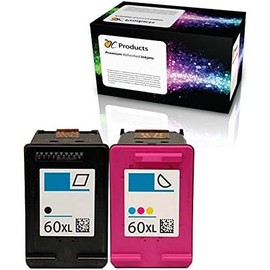 OCProducts Refilled Ink Cartridge Replacement for HP 60 for Envy 120 114 Deskjet F4480 F4210 D1660 F4400 Printers (1 Black 1 Color)