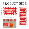 20 Pcs Emergency Shut Off Sign Emergency Stop Stickers 1