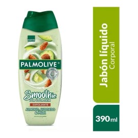 Jabón Palmolive Smoothies Almond, Avocado & Milk Corporal Exfoliante 390ml