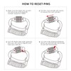MEETLOCKS Motorcycle Helmet Cable Lock with 4 Digit Combination,Resettable Bike