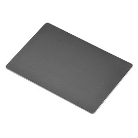 sourcing map Blank Metal Card 100x60x0.8mm Anodized Aluminum Plate for DIY Laser Printing Engraving Black