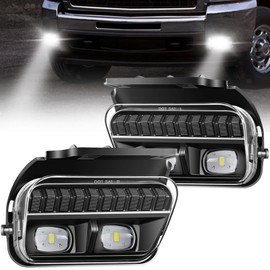 OKSIWA LED Fog Lights for Chevy Silverado 2003-2006 All Models, Avalanche 2002-2006, Pickup Truck Driving Fog Lamps Replacement