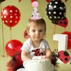 LINLULU Ladybug 1st Birthday Hat Bfor Girls - Pink Ladybug