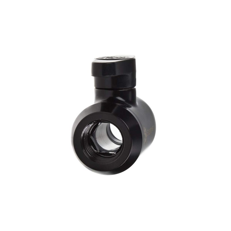 Bitspower G1/4" Mini Valve with Black Handle, Matte Black, Body
