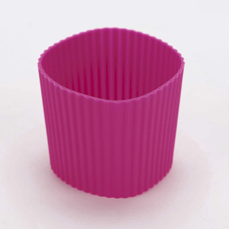 uxcell Silicone Nonslip Glass Bottle Mug Cup Sleeve Protector Cover
