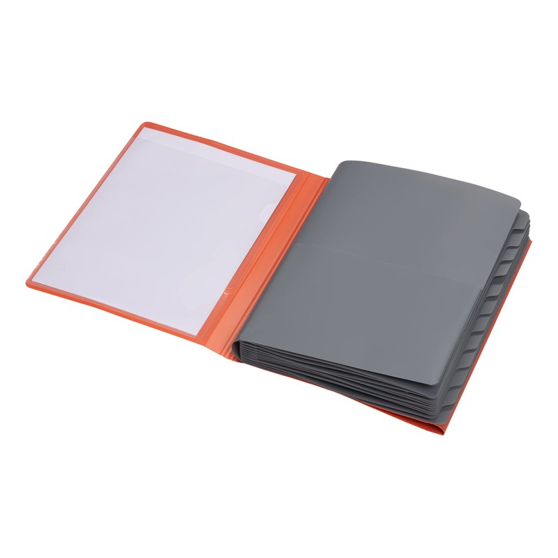 Elba Business Matte Opaque Polypropylene Folder Dividers a4 orange, Pack