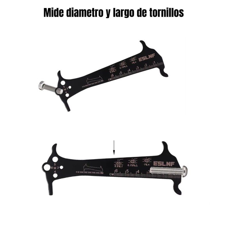 4MyBike Medidor Profesional Indicador de Desgaste de Cadena de Bicicleta