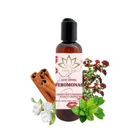 Aceite orgánico corporal para masaje De Feromonas de 125mL. Con propiedades de aromaterapia y terapeuticas