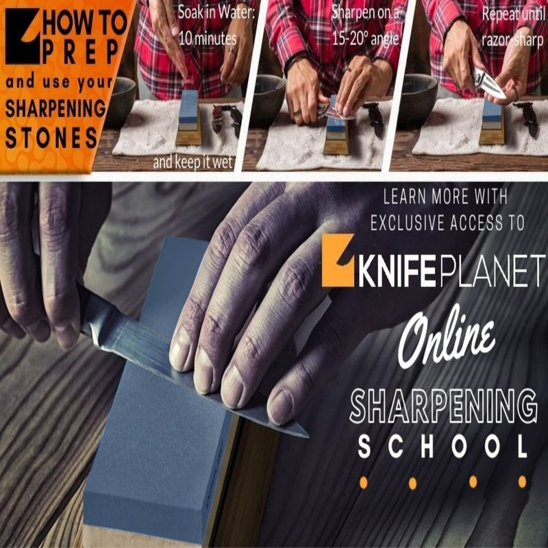 Premium Knife Sharpening Stone Set – 400/1000 and 3000/8000-Grit Professional,