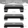 EVERYMILE Aerobic Exercise Step, Adjustable Aerobic Stepper for Exercise, Workout