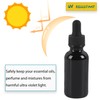 NOOEEISS 48 Pack,1oz Glass Dropper Bottle,Blakc Tincture Bottles with Dropper,Pretty