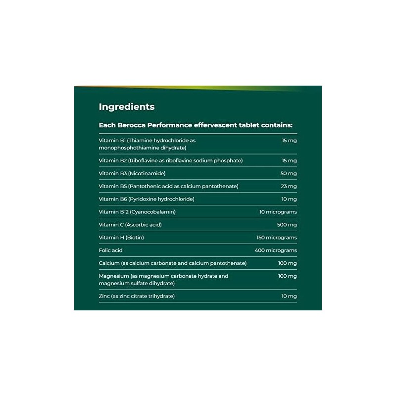 Berocca Orange Effervescent Tablets 45-Count