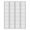 Tabbies Laser/Inkjet Label Sheets, Blank White, Labels are 1-3/4"W x
