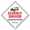SAFESIGN Elderly Driver Please Be Patient Car Sign Bumper Stickers