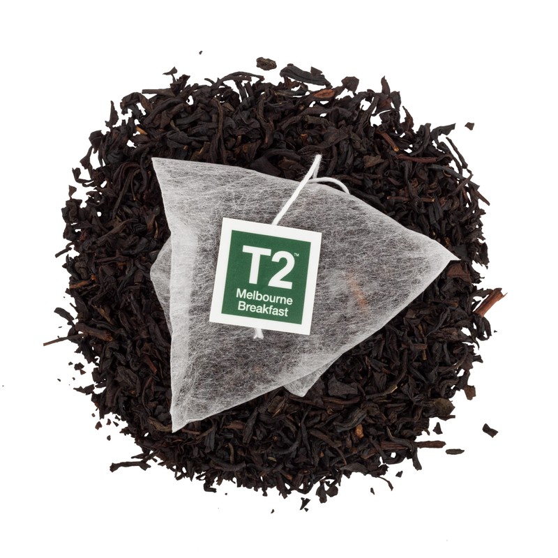 T2 Tea Melbourne Breakfast Black Tea Bags in Resealable Foil