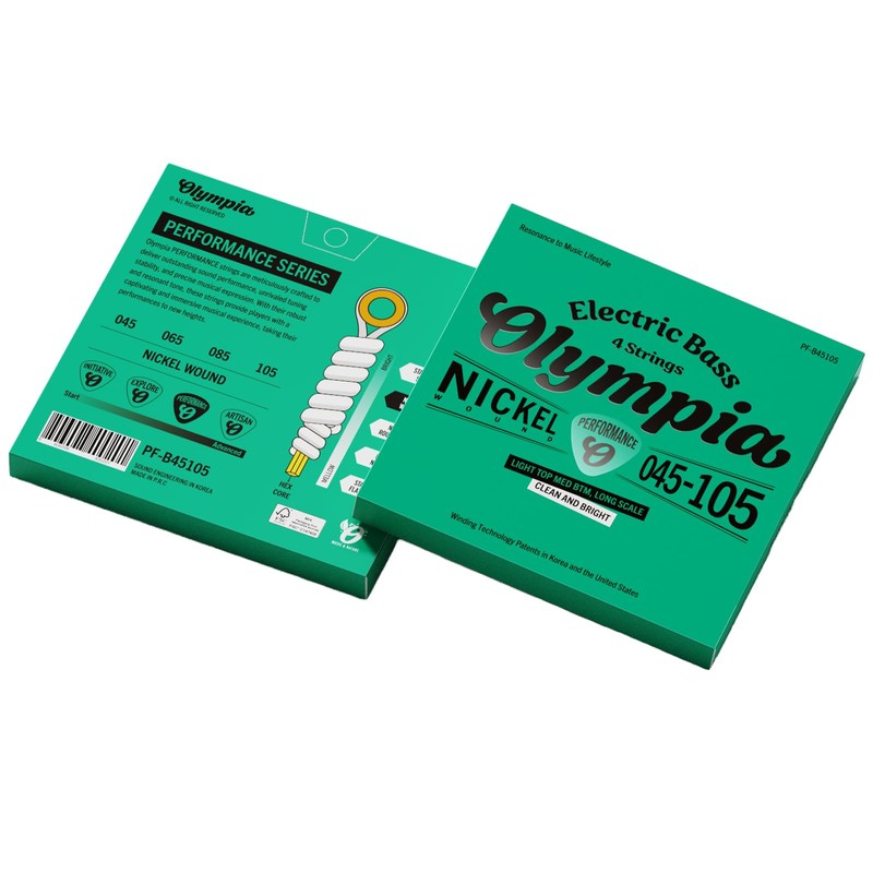 Olympia Performance Bass Guitar Strings – Long Scale Nickel Wound