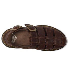 Dr. Martens Unisex Wrenlie Fisherman Sandal, Dark Brown, 12 US Men