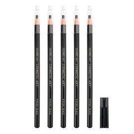 UPIQNG Eyebrow Pencils,5Pcs Black Pull Cord Peel-off Eyebrow Pen Waterproof Eyeline Pen Longlasting Eyebrow Pencil Eye Makeup Set with Pencil Sharpener