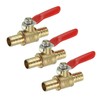 QUARKZMAN 3/8 Inch Mini Ball Valve Brass Shut-off Valve Switch