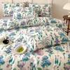 VM VOUGEMARKET Garden Flower Duvet Cover Queen with Branch Prints,Botanical
