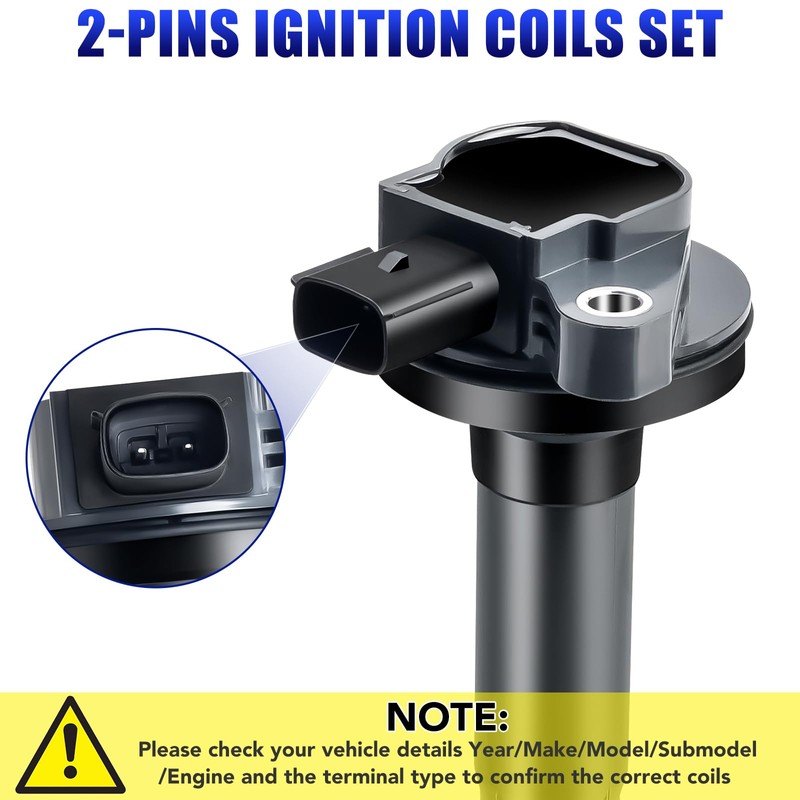 Set of 8 Ignition Coil Pack and Spark Plugs Fits