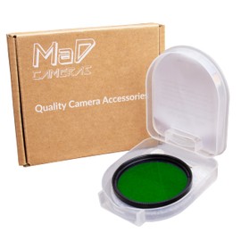 MaD Cameras 49mm Green Full Colour Correction Camera Lens Filter ideal for for Black and White Photography