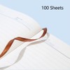 A5 Leather Ring Binder, 6 Round Rings Refillable Notebook Binder,