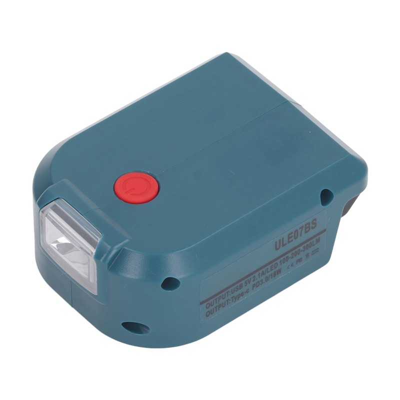 Battery Adapter with 18W PD3.0 Type C and 5V 2.1A