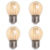 HERO-LED G16-DSGT-2W-WW22 Dimmable Gold Tint G16 E26/E27 2W Edison Style