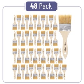 Bates- Chip Paint Brushes, 2 Inch, 48 Pack, Chip Brush, Brushes for Painting, Paint Brushes, Stain Brushes for Wood, Natural Bristle Paint Brush, 2 Inch Paint Brush, Chip Paint Brushes for Paint