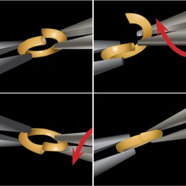 The Beadsmith Basic Elements Open Jump Rings – 8mm, Gold Plated, 0.92mm (19 Gauge) Wire Thickness, 50 Pieces – Findings for Making Keychains, Charms, Chain Mail and Body Jewelry