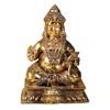 Exotic India Small Superfine Blessing Lord Kubera Brass Statue |
