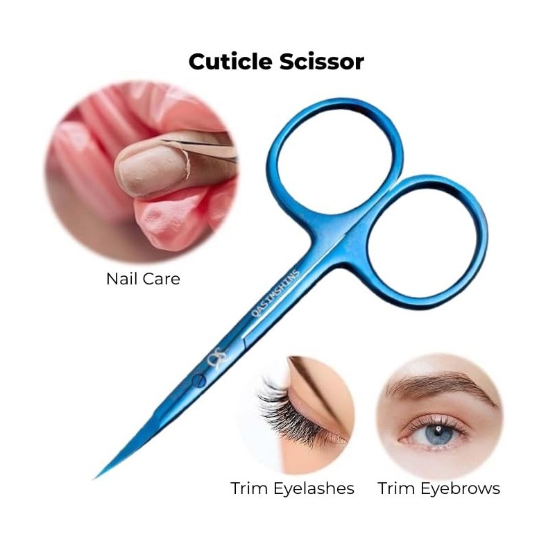 Cuticle Scissors with Curved Tip, Stainless Steel Cuticle Scissors Extra