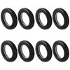 BokWin 8 Pack 1-9/16" (40mm) Inner Diameter Curtain Grommet, Black