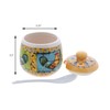 Dolomite Sugar Bowl or Salt Canister With Spoon And Lid