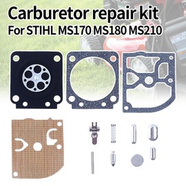 KELKONG RB-77 Carburetor Repair Kits for Zama 180 Zama C1Q-S57B fit STIHL CHAINSAW 017 018 MS170 MS180 Carb kit(Pack of 2)