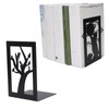 2pcs Metal Bookend Desktop Bookshelf Storage Book Documents Divider Craft