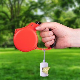 3Pack Dog Poop Bag Holder for Leash,Integrated Molding Soft Plastic Pet Waste Bag Dispenser with Elastic Loop Protable Doggie Poop Bag Dispensers