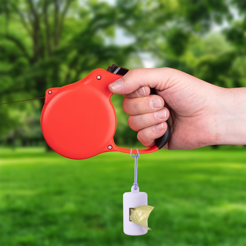 3Pack Dog Poop Bag Holder for Leash,Integrated Molding Soft Plastic