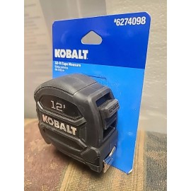 Kobalt 12ft Tape Measure Black #6274098 NEW